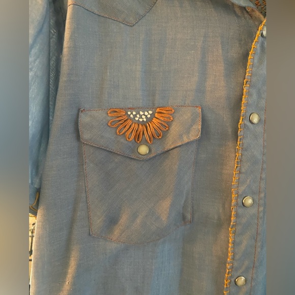 Big Mac Vintage embroidered chambray shirt - Picture 10 of 10